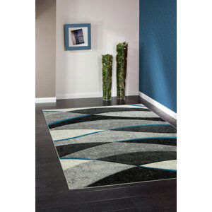 Kusový koberec Rumba 8780A Grey/Tyrkys 60x100 cm