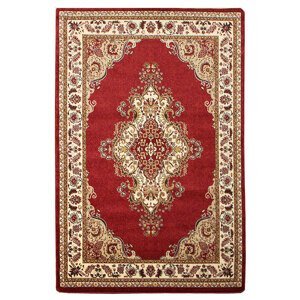 Kusový koberec METAL 0516A RED 133x190 ovál cm
