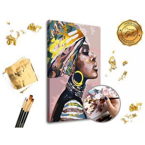 Malování podle čísel PREMIUM GOLD – Žena s turbanem