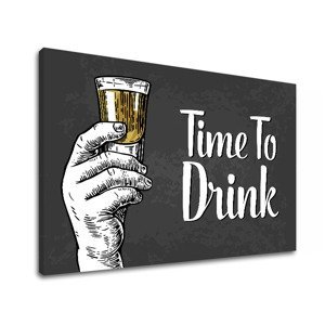 Obraz na zeď s textem Time to drink