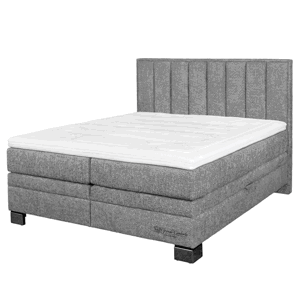 Postel boxspring HESTIA tmavě šedá, 160x210 cm