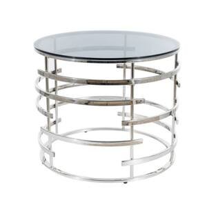 Přístavný stolek LAVAO stříbrná