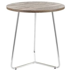 Přístavný stolek OLTO ořech/stříbrná