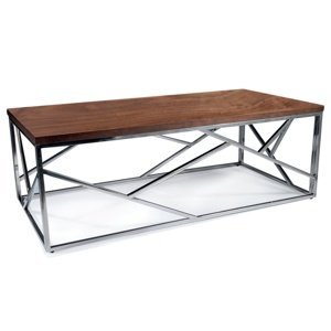 Konferenční stolek ISCODO ořech/stříbrná