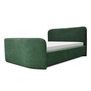 Čalouněná postel HELENE zelená, 160x200 cm