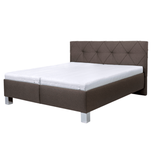 Čalouněná postel AFRODITE hnědá, 160x200 cm