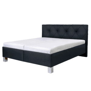 Čalouněná postel AFRODITE černá, 160x200 cm