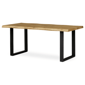Jídelní stůl ADDY dub divoký/černá, šířka 180 cm