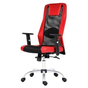 Kancelářská židle HARDING černá/červená