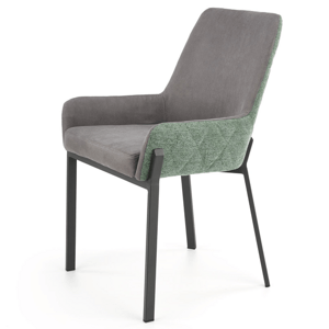 Jídelní židle SCK-439 šedá/zelená