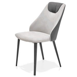 Jídelní židle SCK-470 světle šedá/tmavě šedá