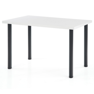Jídelní stůl MUDIX 2 bílá/černá, 120x68 cm