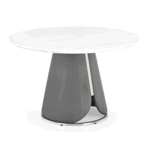 Jídelní stůl RIMAGAU bílý mramor/šedá