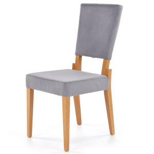 Jídelní židle SURBES dub medový/šedá