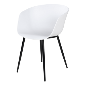 Jídelní židle RUDO bílá/černá