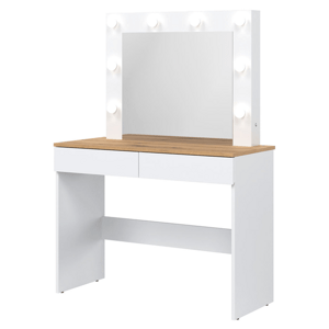 Toaletní stolek ERNIE RM16 bílá/dub evoke