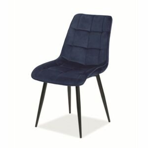 Jídelní židle CHAC tmavě modrá/černá