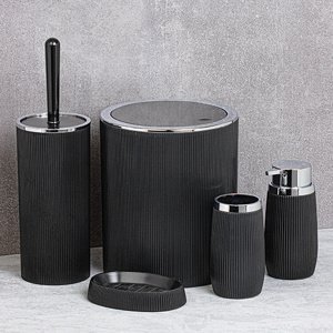 Bemeta Design HOME: Sada koupelnových doplňků (5 ks), černá - 290000208