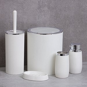 Bemeta Design HOME: Sada koupelnových doplňků (5 ks), bílá - 290000209
