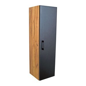 BPS-koupelny Doplňková koupelnová skříňka vysoká Agria II GOB V 30 zlatý dub/černá
