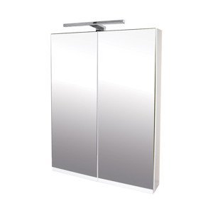 BPS-koupelny Zrcadlová skříňka závěsná Atica 60 ZS LED-CR s osvětlením Any LED 30 CR, chrom