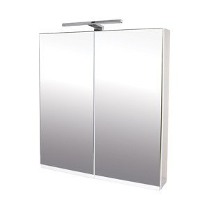 BPS-koupelny Zrcadlová skříňka závěsná Atica 70 ZS LED-CR s osvětlením Any LED 30 CR, chrom