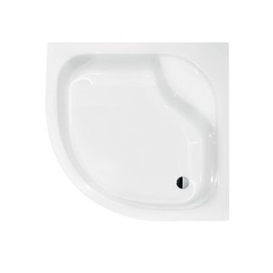 Besco Čtvrtkruhová akrylátová sprchová vanička DIPER I HR 80x80 (90x90) Barva: Bílá, Rozměry: 81x81x38,5 cm, Varianta: DIPER I HR 80, #BAD-80-NK