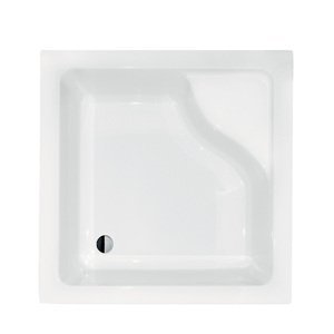 Besco Čtvercová sprchová akrylátová vanička IGOR SQ 80x80 (90x90) Barva: Bílá, Rozměry: 80x80x38,5 cm, Varianta: IGOR SQ 80, #BAI-80