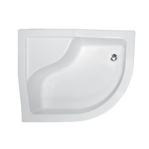 Besco Asymetrická sprchová akrylátová vanička MAXI AS 100x80 (120x85) Barva: Bílá, Rozměry: 120x85x45 cm, orientace: LEVÁ, Varianta: MAXI ASL 12085, #BAM-120-NL