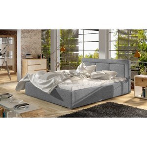 Eltap Čalouněná postel Belluno s úložným prostorem Materiál potahu: Sawana 21 - šedá, Rozměr: 140x200