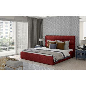 Eltap Čalouněná postel Caramel s úložným prostorem Materiál potahu: Dora 63 - červená, Rozměr: 140x200