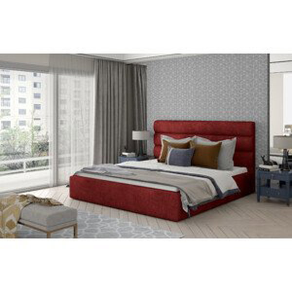Eltap Čalouněná postel Caramel s úložným prostorem Materiál potahu: Dora 63 - červená, Rozměr: 180x200