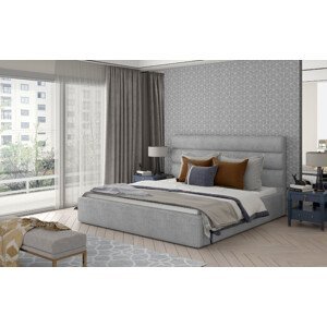 Eltap Čalouněná postel Caramel s úložným prostorem Materiál potahu: Omega 13 - šedá, Rozměr: 140x200