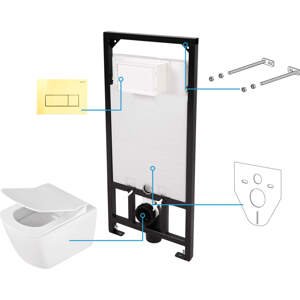 Deante WC set Anemon 6v1, podomítkový systém + toaleta - CDZZ6ZPW