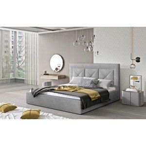Eltap Čalouněná postel Cloe s úložným prostorem Materiál potahu: Omega 13 - šedá, Rozměr: 160x200