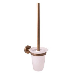 Slezák - RAV WC štětka, miska sklo, stará mosaz (bronz) Koupelnový doplněk COLORADO COA0500SM Barva: Stará mosaz, kód produktu: COA0500SM