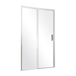 Besco Posuvné sprchové dveře ACTIS 100x195 (120x195) pro instalaci do niky Varianta: šířka: 100 cm, orientace: Univerzální, kód produktu: ACTIS 100 T, DA-100, profily: chrom, výplň: transparent