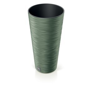 Prosperplast Květináč FURU SLIM zemitě zelený Barva: Zelená, kód produktu: DFRH250-5615C, rozměry (cm): ø 25x48