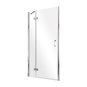 Besco Jednokřídlé sprchové dveře VIVA 100x195 pro instalaci do niky Varianta: šířka: 100 cm, orientace: Levá, kód produktu: VIVA L 100 T, DVL-100-195C, profily: chrom, výplň: transparent