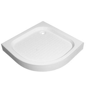 BPS-koupelny Čtvrtkruhová akrylátová sprchová vanička HYD-RSV-SXL01B 90x90 bílá