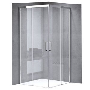 BPS-koupelny Čtvercový sprchový kout HYD-SK90 80x80 chrom/transparent