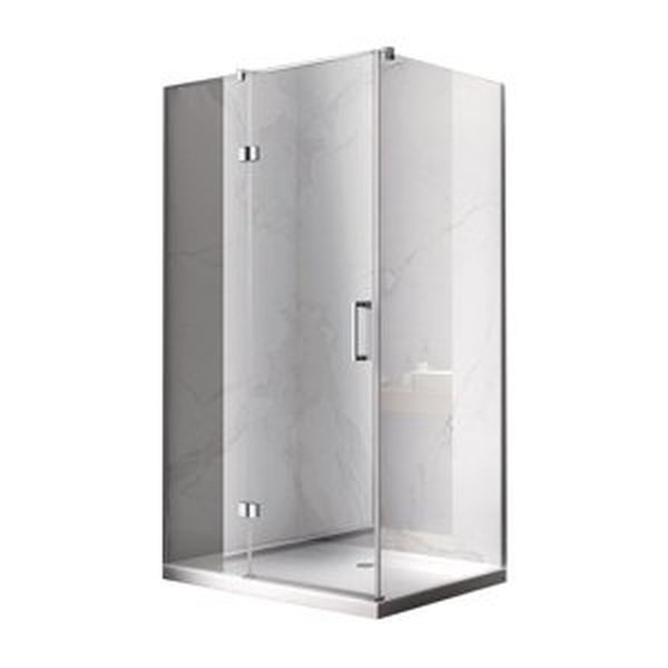 BPS-koupelny Obdélníkový sprchový kout HYD-OK02 100x90 chrom/transparent