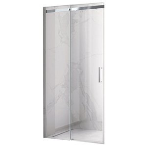 BPS-koupelny Posuvné sprchové dveře HYD-PD09 130 chrom/transparent pro instalaci do niky