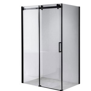 BPS-koupelny Obdélníkový sprchový kout HYD-OK14 110x90 černá/transparent
