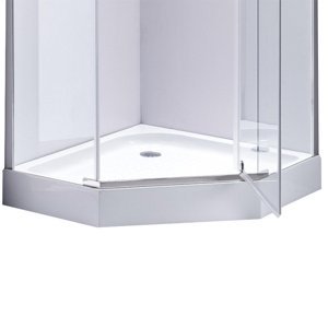 BPS-koupelny Pětiúhelníková akrylátová sprchová vanička HYD-PSV-SXL07B 90x90 bílá