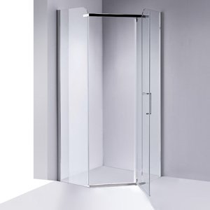 BPS-koupelny Pětiúhelníkový sprchový kout HYD-PK91 80x80 chrom/transparent