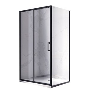 BPS-koupelny Obdélníkový sprchový kout HYD-OK103 120x90 černá/transparent