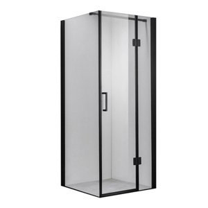 BPS-koupelny Čtvercový sprchový kout HYD-SK1390 90x90 černá/transparent