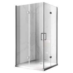 BPS-koupelny Obdélníkový sprchový kout HYD-OK122 90x80 chrom/transparent