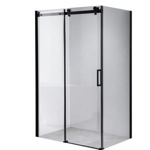 BPS-koupelny Obdélníkový sprchový kout HYD-OK14 100x90 černá/transparent